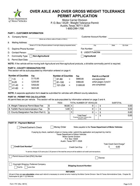 texas overweight permit form.